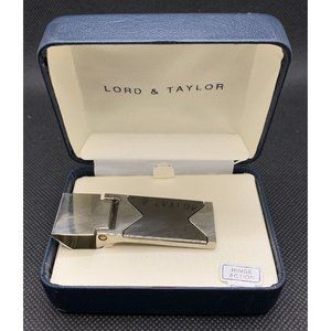 Lord And Taylor Money Clip Hinge Action Silvertone